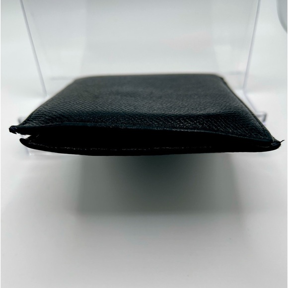 Bvlgari - authentic - black leather Men’s / unisex  bi-fold wallet - GUC - Picture 4 of 15